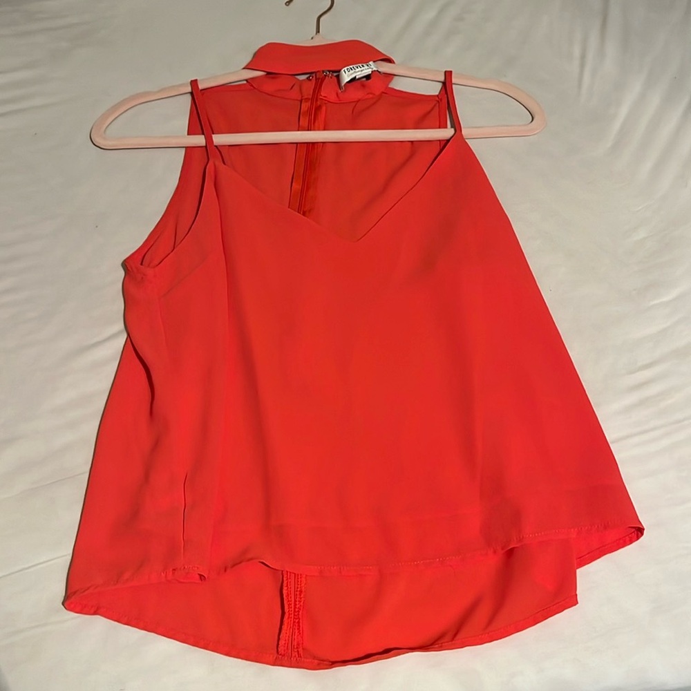 Orange/red casual blouse